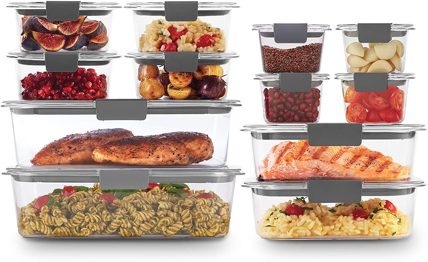 Rubbermaid Brilliance Storage 24-Piece Plastic Lids